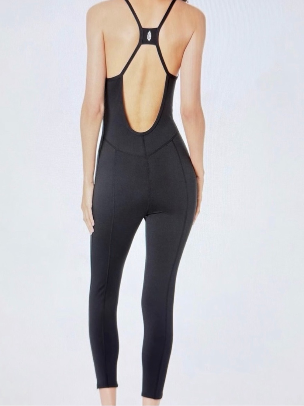 Free people movement ashford side to side athletic jumpsuit size large black